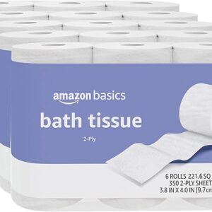 Amazon Basics 2-Ply Toilet Paper, 30 Rolls